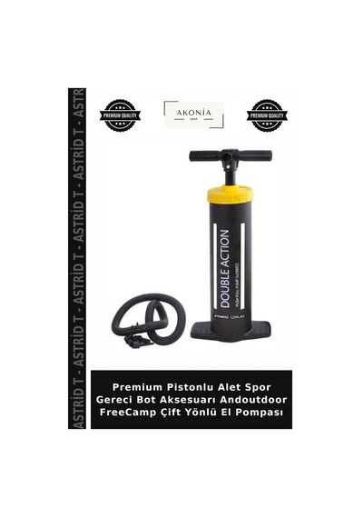 Premium Pistonlu Alet Spor Gereci Bot Aksesuarı Andoutdoor Freecamp Çift Yönlü El Pompası Standart
