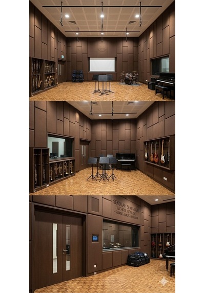 Akustik Kumaş Kaplı Panel-60x120cm Kahverengi
