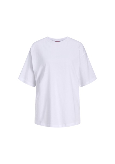 Jack & Jones Kadin Sirt Baskili Bol Kalip Tisört - Valentine - 12275280 - 3 Beyaz