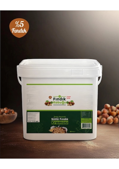 Fındık Kabuğu %5 Fındıklı Sütlü Krema 10 Kg