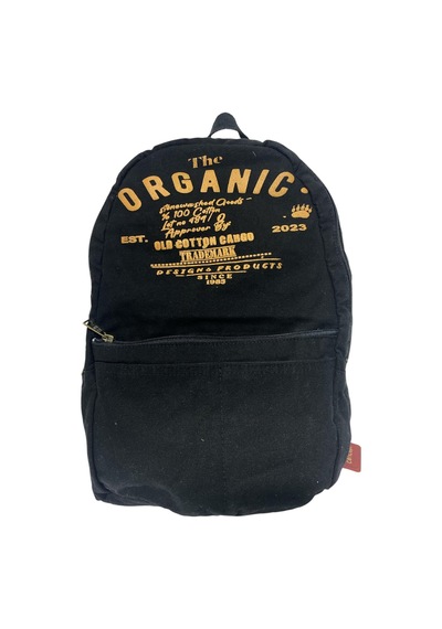 Old Cotton Cargo Kaliteli Tek Bölmeli Vintage Disayn Sırt Gezi Çantası Zermatt Bag 5122 Siyah