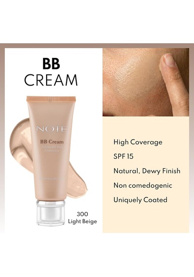 Cosmetics Bb Cream 300 Light Beige Spf 15 Nemlendirici Etkili Yoğun Kapatıcı Bb Krem Genel