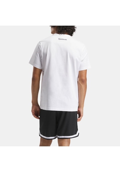 Reebok Basketball Erkek Kısa Kol Tişört Beyaz