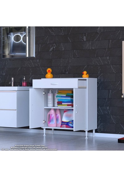 Eliusta Fre 70 Cm Çok Amaçlı Dolap 1 Raflı Tek Çekmeceli Banyo Mutfak Dolabı 70x88x32,5 Cm Organizer Dolap Beyaz Eliusta Fre 70 Cm Çok Amaçlı Dolap 1 Raflı Tek Çekmeceli Banyo Mutfak Dolabı 70x88x32,5 Cm Organizer Dolap Beyaz