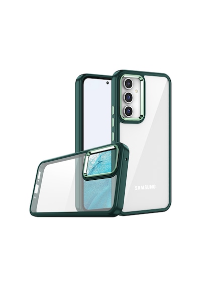 Galaxy A54 Kılıf Zore Flora Buton, Kenar Çevresi Renkli Kılıf