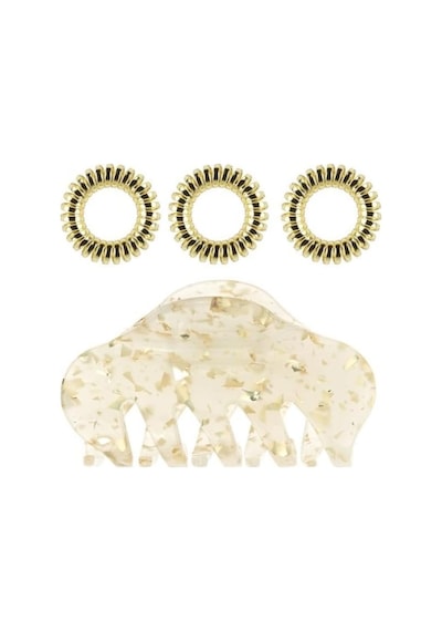 Set S Apres Ski Golden Glamour -3 Spiral + 1 Klipsli Saç Tokası Diğer