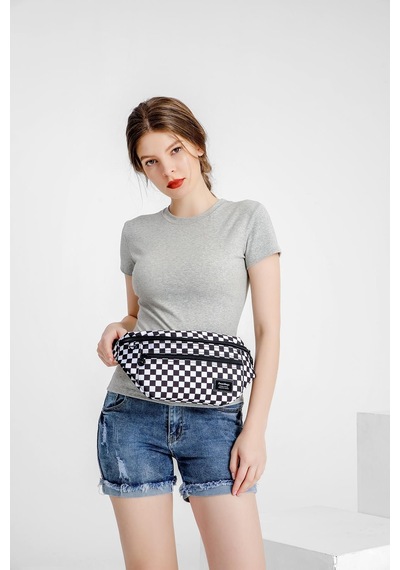 Smart Bags Smbyb3087 Kadın Bel Çantası Siyah/Sarı Siyah - Sarı