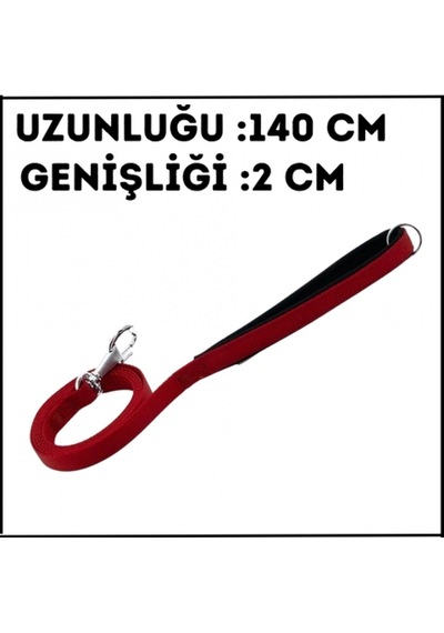 Uyguna-yakala Kırmızı - 2 140 Cm Dokuma Gezdirme Kayışı-ma.496