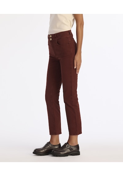 Yargıcı Slim Yüksek Bel Pantolon 25kkpn3071x 016 Bordo