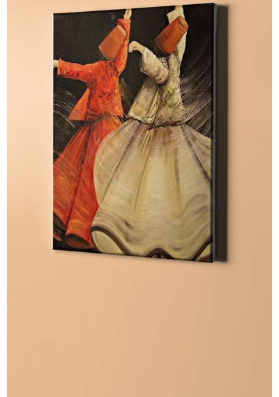 Webstyle Sayılarla Boyama Seti Kasnaklı Iki Semazen 50 X 65 Cm