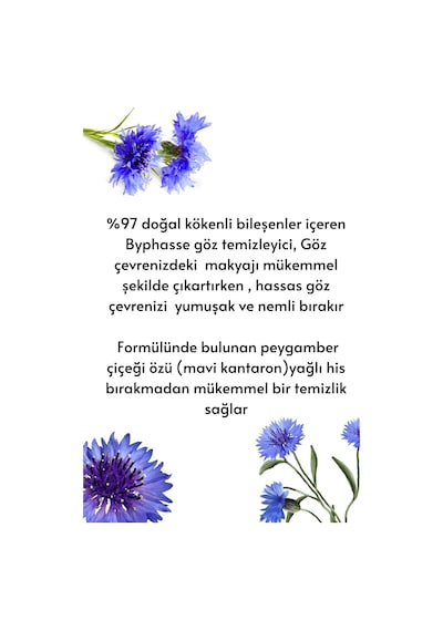 Byphasse Hassas Ciltler İçin Nazik Göz Makyaj Temizleyici 200 ML