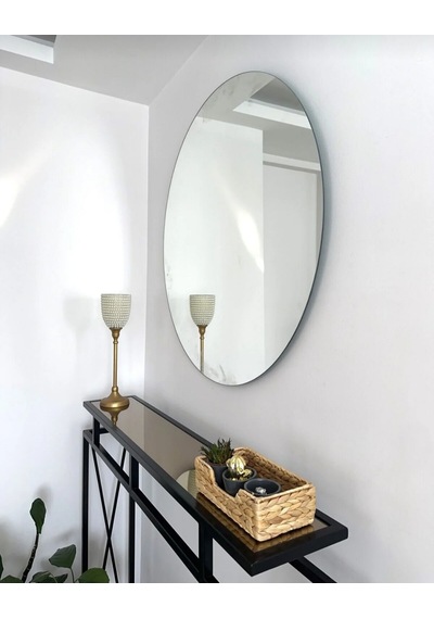 Salon Dekorasyon Aynası Gümüş