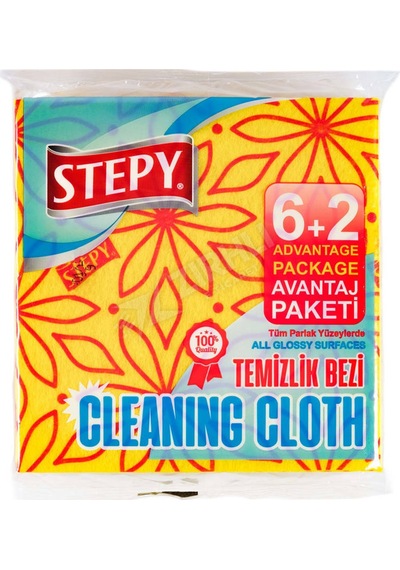 3 Adet Stepy 34 X 35 8'li Sarı Bez Diğer