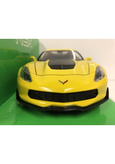 Welly 2017 Chevrolet Corvette Z06 1 24 Sarı Model Araba