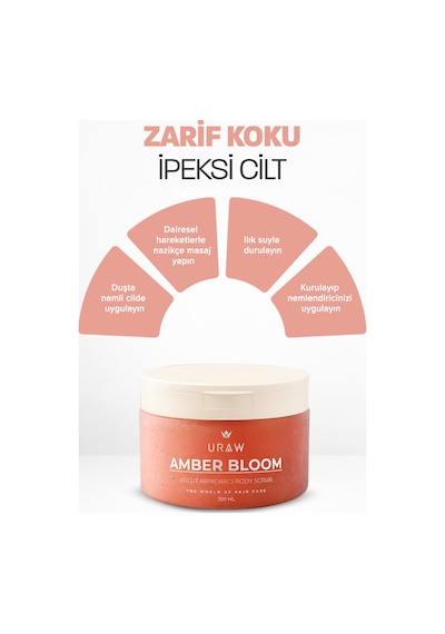Uraw Amber Bloom Işıltı Veren Vücut Peelingi 200 ML