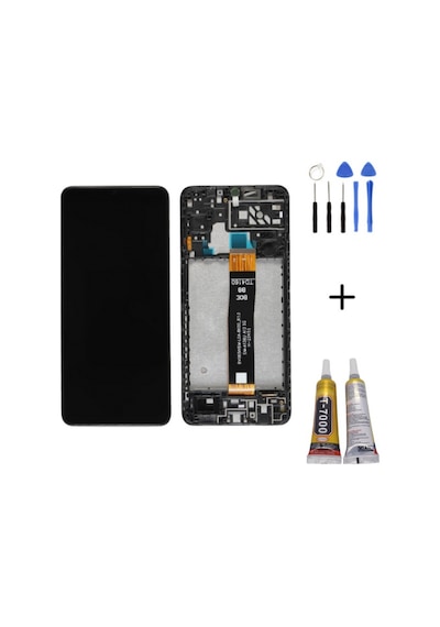 Te Samsung Uyumlu A04s A047f Çıtalı Lcd Ekran + Montaj Kiti