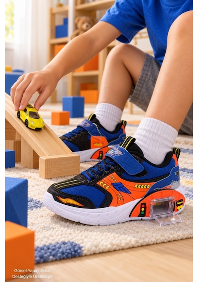Muggo Drift Garaj Tabanlı Çift Metal Arabalı Cırtlı Ve Bağcıklı Günlük Erkek Çocuk Sneaker Spor Ayakkabı Mavi Muggo Drift Garaj Tabanlı Çift Metal Arabalı Cırtlı Ve Bağcıklı Günlük Erkek Çocuk Sneaker Spor Ayakkabı Mavi