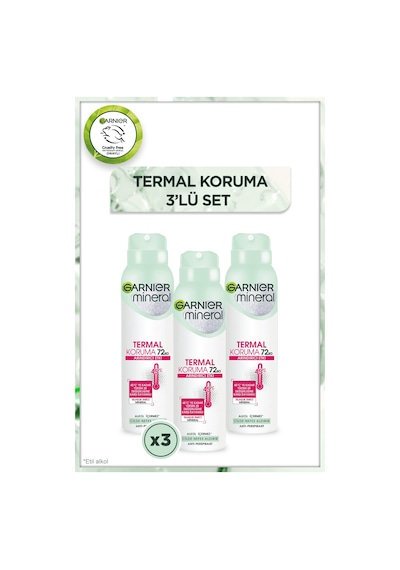 Garnier Mineral Termal Koruma Kadın Sprey Deodorant 150 ML x 3