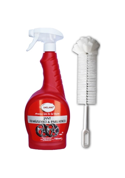Uniland Jant Temizleyici ve Parlatıcı  750 ML + Temizleme Fırçası