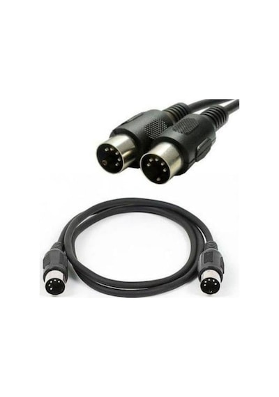 1.5 Metre Midi Kablo Mıdı To Mıdı 5 Pin Klavye Org Kablosu Standart