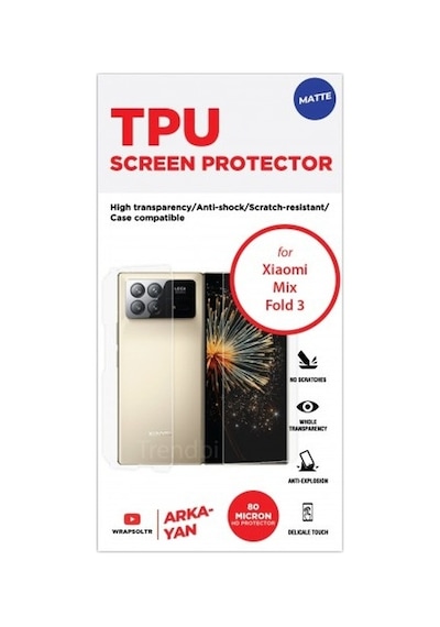 Xiaomi Mix Fold 3 Mat Arka Ve Yan Koruyucu Tpu Film