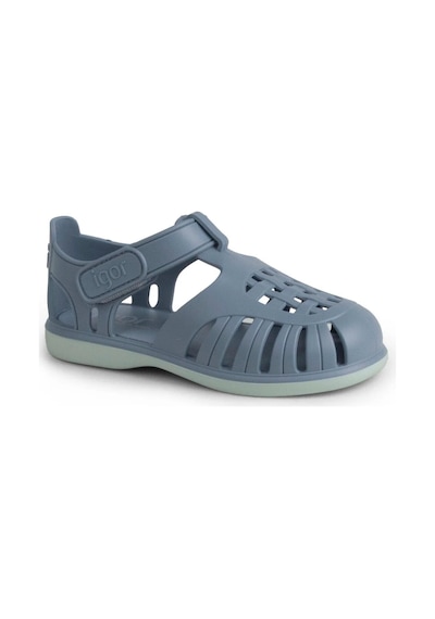 Igor Tobby Solid Bicolor Çocuk Sandalet - Okyanus Bb355-225 Açık Mavi