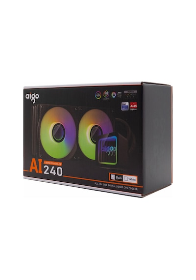 Aigo Aı240 Argb 240mm Am5/1700p Siyah İşlemci Sıvı Soğutucu