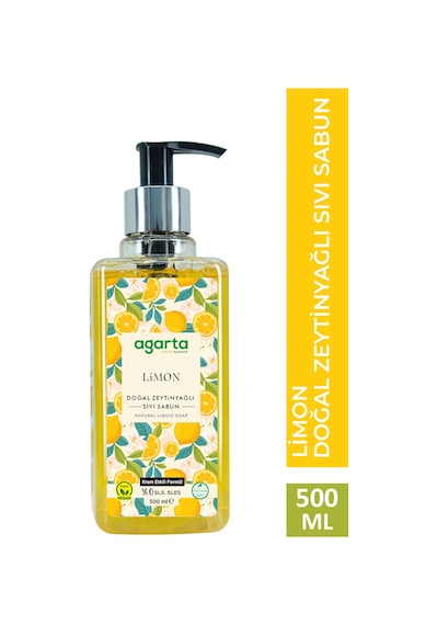 Agarta Doğal 500 ML Limon Sıvı Sabun