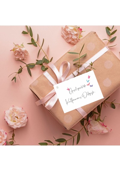 Güzel Günlerde Kullanmanız Dileğiyle Paketleme Kartı Delikli 5x8 Cm 50 Adet