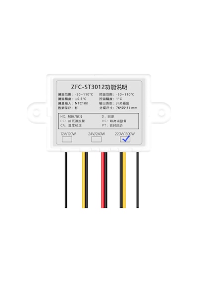Zfx-st3012 220v Çift Röle Çıkışlı Termostat - Sıcaklık Kontrol Cihazı