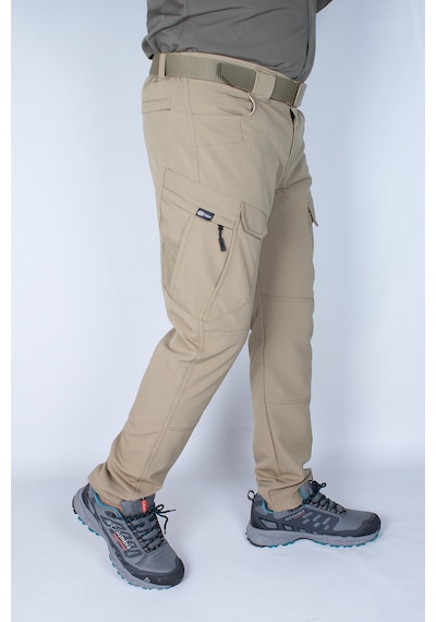 Nikbin Tactical Taktik Pantolon Outdoor Kargo Cep Likrali Yazlık -bej Bej