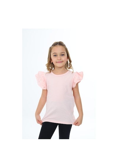 Toontoy Kids Toontoy Kız Çocuk Tişört Pudra