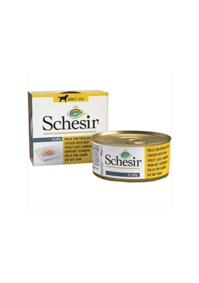 Schesir Jelly Domuz ve Tavuk Filetolu Yetişkin Köpek Konservesi 150 G