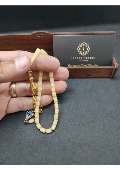 475 Ayar Gümüş Püsküllü 4 Parmak Küçük Boy Kalingrad White Amber Açık Gri 97216246