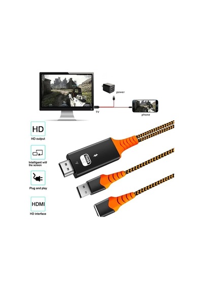 Ally Phone Usb Hdtv Cable Lightning Type C Hdmi Kablosu- 5775
