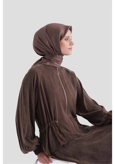 Armine Saf İpek Sura Eşarp 9601d 80 Çikolata Kahve