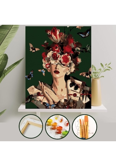 Sayılarla Boyama Tuval Seti 40X50 Cm - Mektup