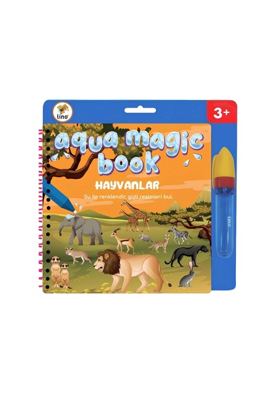 Aqua Magic Book Hayvanlar Sihirli Boyama Kitabı Çok Renkli