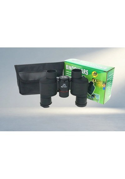 Ergonomik Kauçuk Kaplamalı Kamp Dürbün 10x30 Mavi 000 Açık Krem