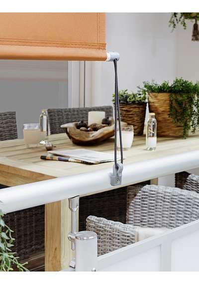 Evinizin Atölyesi Balkon Gölgelendirme Dikey Stor Tente Turuncu