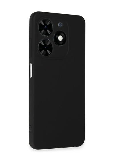 Tecno Spark Go 2024 Kılıf First Silikon - Siyah Sıyah