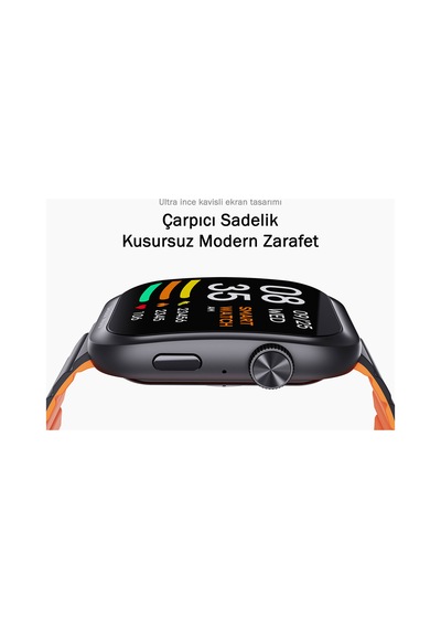 Aukey SW-1U-GY Smart Watch 1 Ultra 2" Amoled Ekran Ip67 Akıllı Saat (Distribütör Garantili)