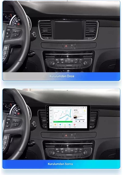Otolas 2011-2018 Peugeot 508 Için 8+128gb, Gps, 10 Inç Carplay Destekli, Kameralı Multimedya Navigasyon Ekranı 10"
