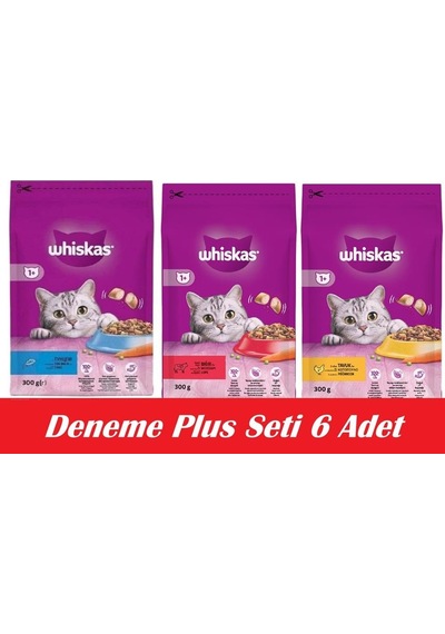 Whiskas İkili Lezzet Deneme Plus Seti 6 Adet