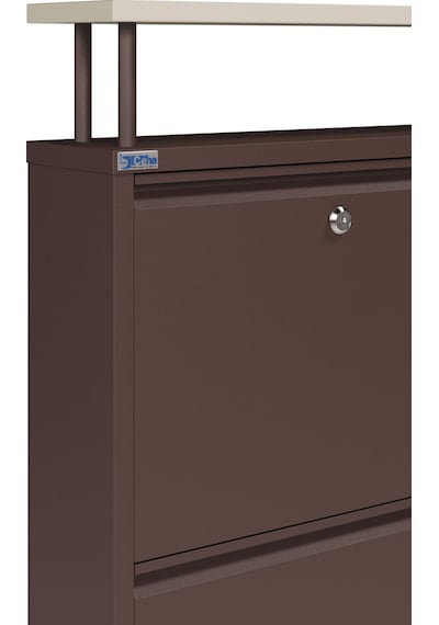 Ceha Kilitli Tablalı 4'lü Metal Ayakkabılık - Kahverengi K.AYK-2.4/J/P 8317/KL Ceha Kilitli Tablalı 4'lü Metal Ayakkabılık - Kahverengi K.AYK-2.4/J/P 8317/KL