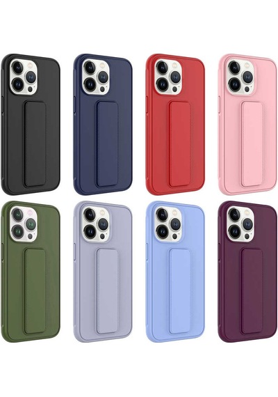 Apple Uyumlu iPhone 13 Pro Max Zore Qstand Kapak