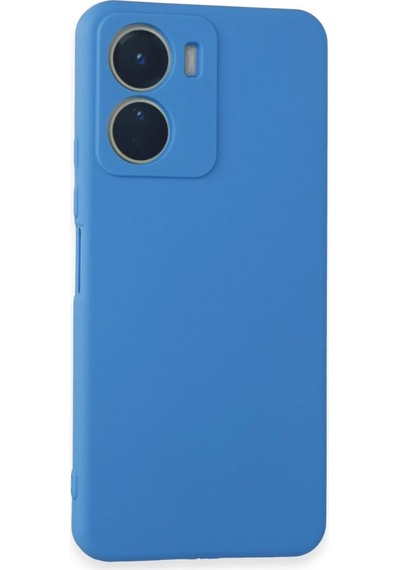 Uryport Vivo Y16 Kılıf First Silikon - Mavi