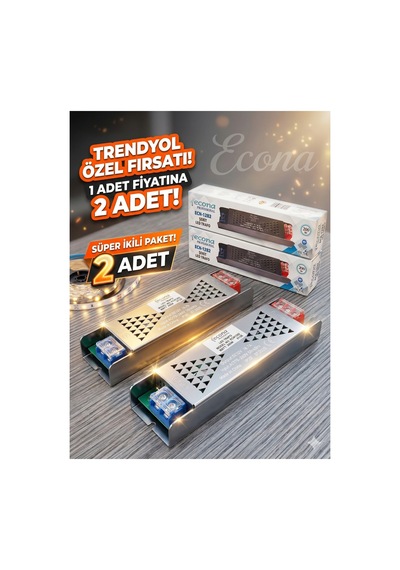 12v 200w 16,5 A Şerit Led Trafosu 15 Mt Led İçin 2 Adet