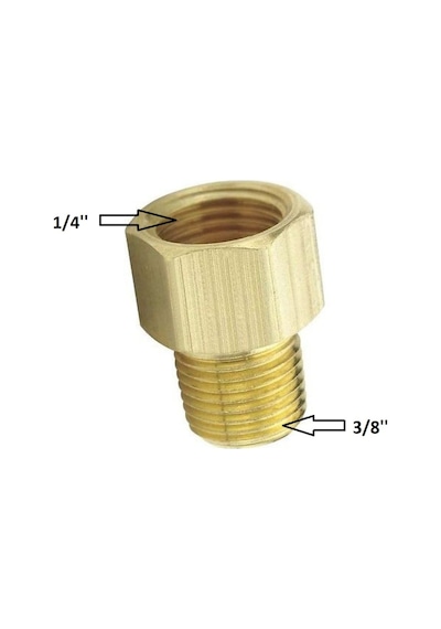 1/4X3/8 Sarı Orantılı Nipel Redüksiyon