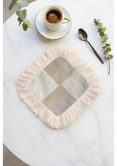 Modern Minimal Kare Püsküllü Sunum Peçetesi - Pastel Geometrik İskandinav Krem Bardak Altlığı Mendil Açık Taş Leylak Modern Minimal Kare Püsküllü Sunum Peçetesi - Pastel Geometrik İskandinav Krem Bardak Altlığı Mendil Açık Taş Leylak